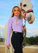 Lila Ribbed Base Layer