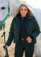 Dark green winter coat