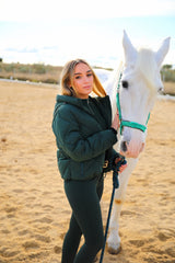 Dark green winter coat