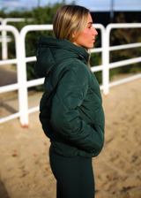Dark green winter coat
