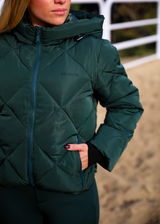 Dark green winter coat