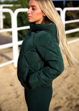 Dark green winter coat