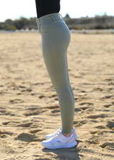 Olijf EQ full grip rijbroek