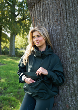 Hunter green regenjas