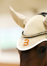 beige teddy ear bonnet