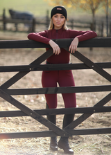 'The Original' Burgundy full grip rijbroek