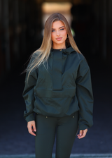 Hunter green regenjas