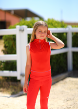 Sorbet red child Sleeveless