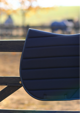 black glitter saddlepad jumping