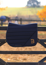 black glitter saddlepad jumping