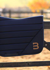 black glitter saddlepad jumping