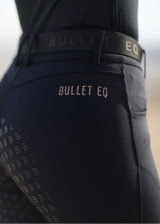 Black glitter knee grip breeches