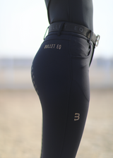 Black glitter knee grip breeches