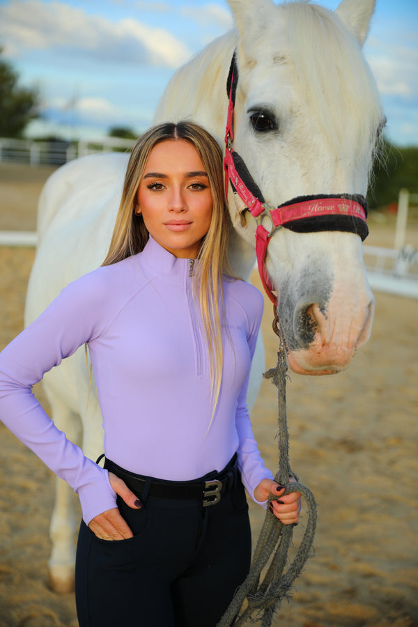lilac Ribbed Base Layer