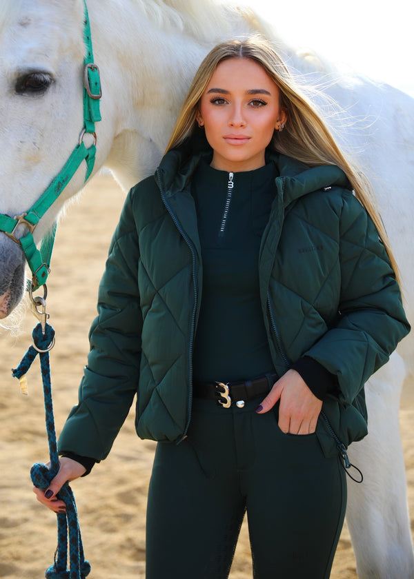 Dark green winter coat