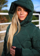 Dark green winter coat