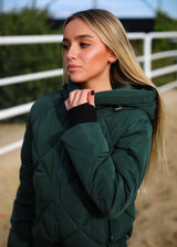 Dark green winter coat