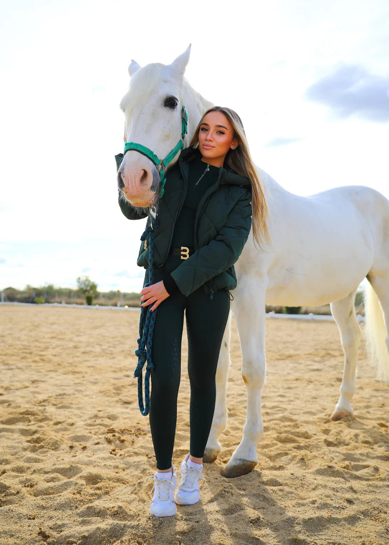 Dark Green eq breeches knee grip