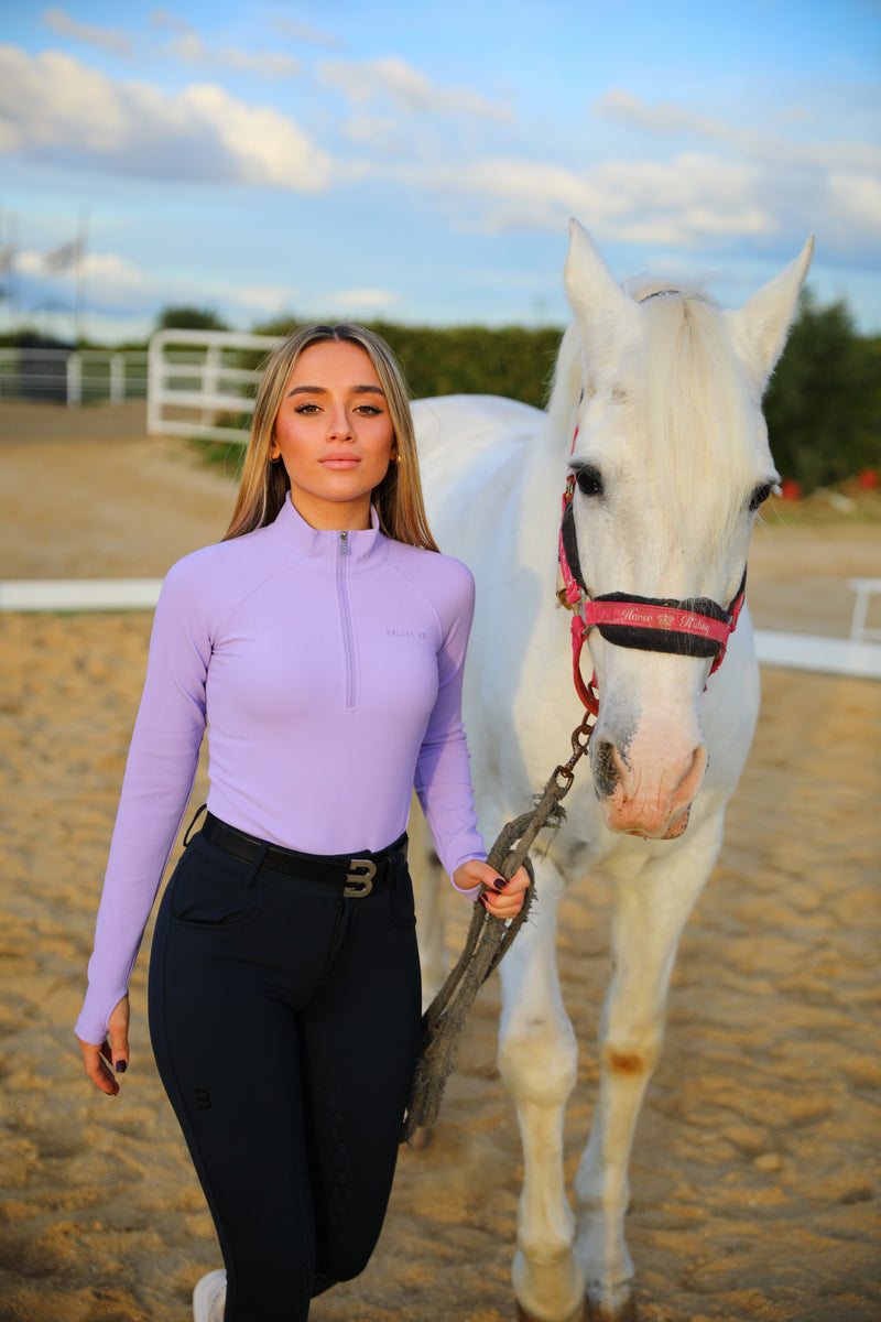 Lilac Ribbed Base Layer