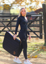 Black glitter full grip breeches