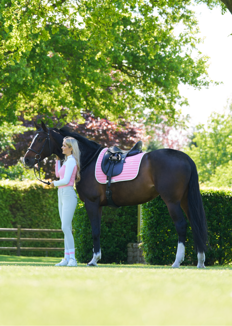 Pink Saddle pad Dressage