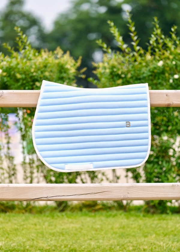 Light Blue Saddle pad Jumping