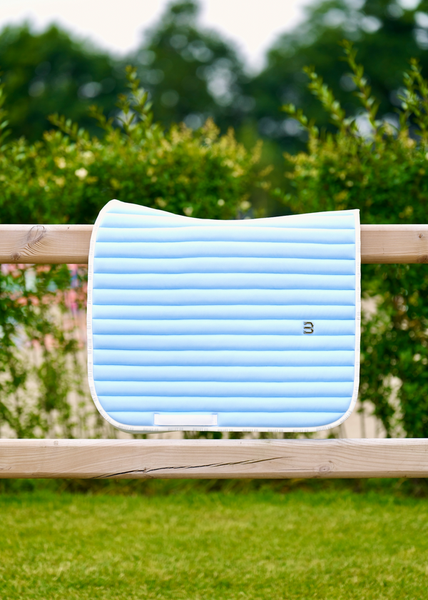 Light Blue saddle pad dressage