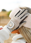 Beige Riding Gloves