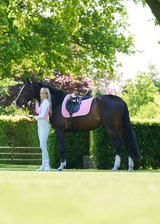 Pink Saddle pad Jumping