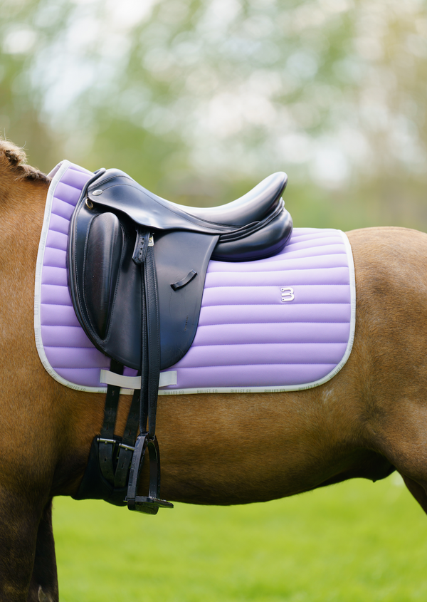 lilac saddle pad pony dressage