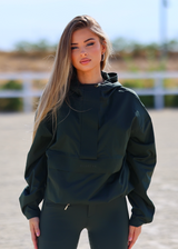 Hunter green regenjas