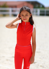 Sorbet red child Sleeveless