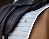 light grey saddle pad dressage