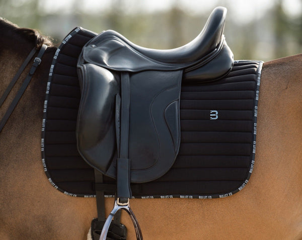 black saddle pad dressage